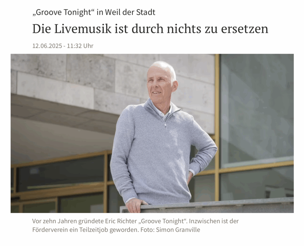 „Groove Tonight“ in Weil der Stadt Die Livemusik ist durch nichts zu ersetzen